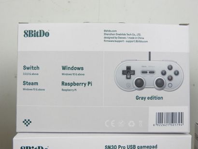 8BitDo : 6 manettes SN30 Pro USB gamepad...
