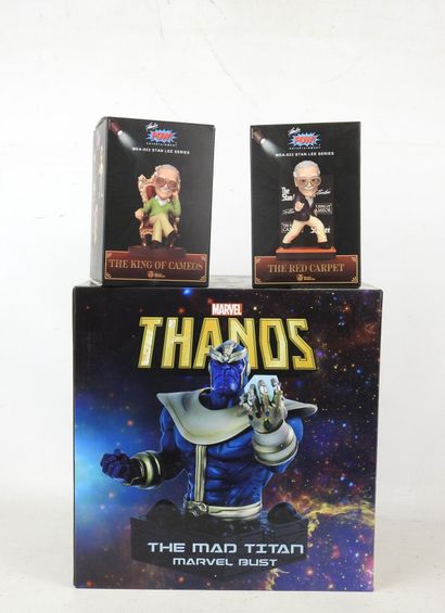 MARVEL : 3 figurines de collection :
- Thanos...