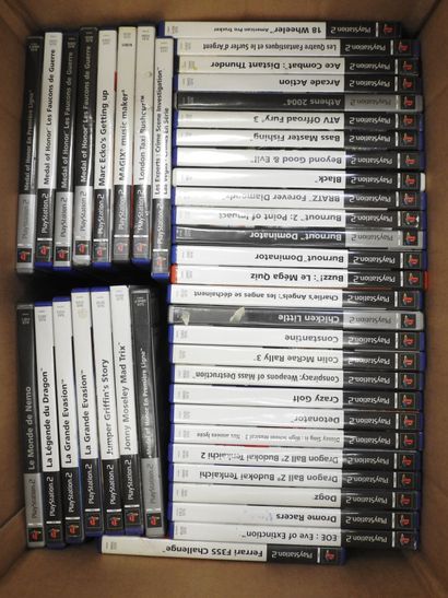 PLAYSTATION 2 : Environs 70 jeux vidéos divers...