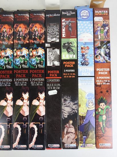 AFFICHES : Environ 100 affiches de manga,...