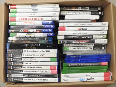 JEUX VIDEOS - DVD Blu-Ray : Environ 80 jeux...
