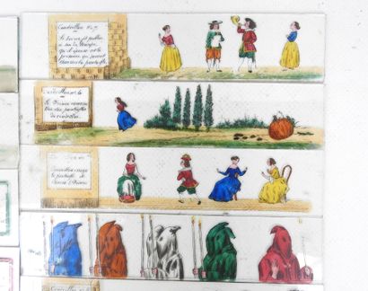 MAGIC LANTern: 12 glass lantern plates illustrated...