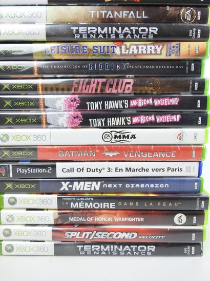 XBOX 360 : 54 jeux vidéos divers dont un...