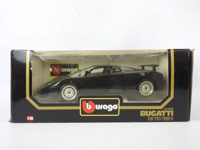 BURAGO Bugatti EB110 1991, noir. 1/18 Réf...