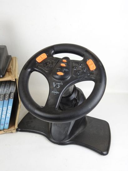 PLAYSTATION : Volant et pédales de jeu INTERACT...