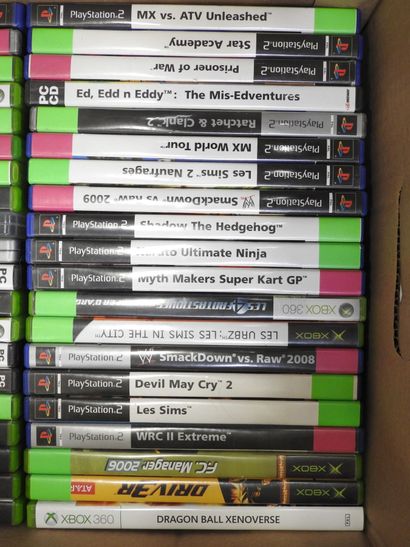 JEUX VIDEOS - DVD Blu-Ray : Environ 80 jeux...