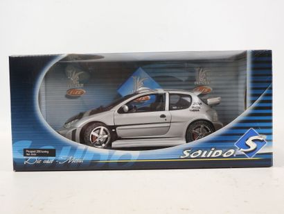 SOLIDO Peugeot 206 Tuning, gris métal et...