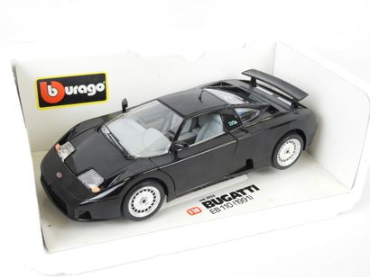 BURAGO Bugatti EB110 1991, noir. 1/18 Réf...