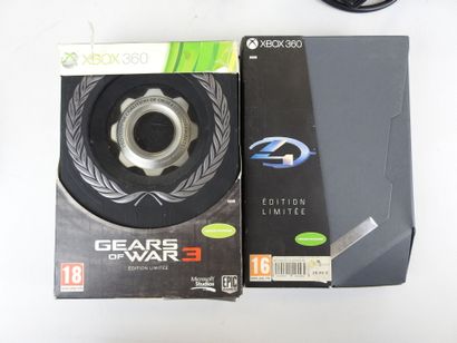 XBOX : Console Xbox 360 2008 avec deux manettes...