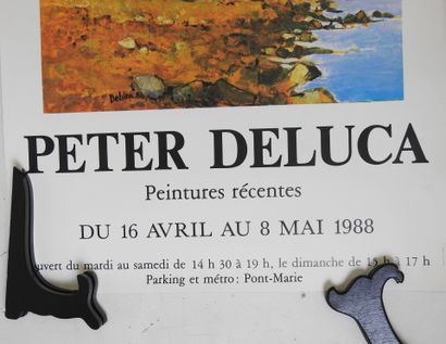 Deux AFFICHES de Galeries d'Art l'une pour...