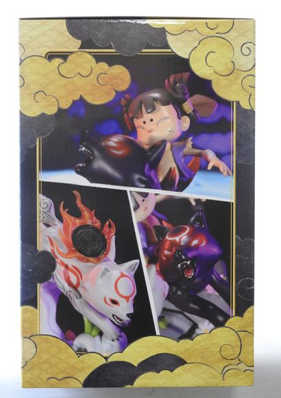 OKAMI DEN : Figurine de collection. Chibiterasu...