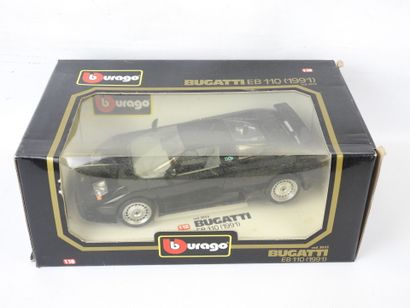 BURAGO Bugatti EB110 1991, noir. 1/18 Réf...