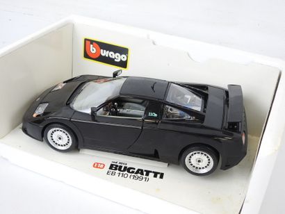 BURAGO Bugatti EB110 1991, noir. 1/18 Réf...