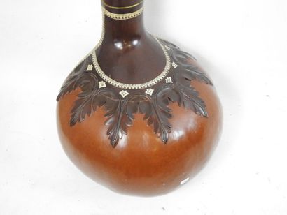 Indian SITAR in wood and calabash with painted...