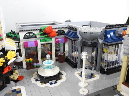 LEGO : Maquette représentant une rue avec...