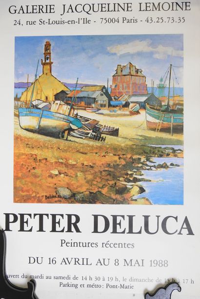 Deux AFFICHES de Galeries d'Art l'une pour...