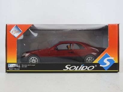 SOLIDO Mercedes 600S coupé, bordeaux. 1/18....