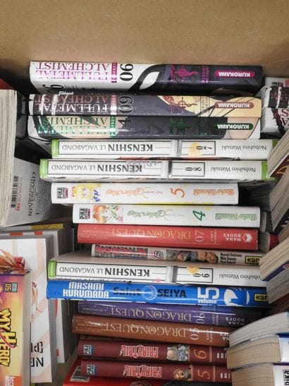 MANGA : Lot de manga divers dont Naruto,...