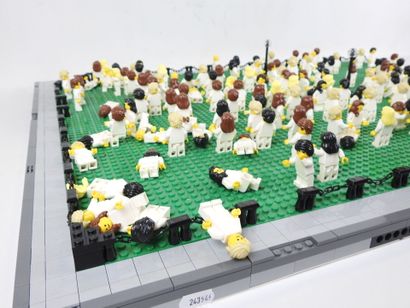 LEGO : Place centrale avec nombreux citadins...