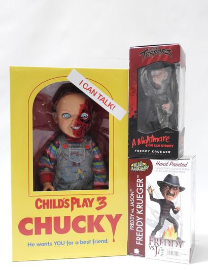 HORROR : 3 figurines de collection :
- Chucky...