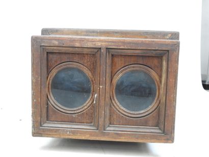 VISIONNEUSE PHOTOGRAPHIQUE en bois. H. 37...