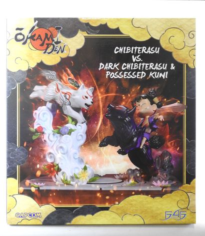 OKAMI DEN : Figurine de collection. Chibiterasu...