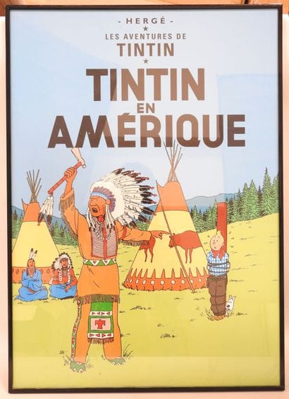 HERGE - TINTIN : Affiche 