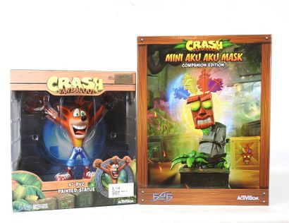CRASH BANDICOOT : 2 figurines de collection...