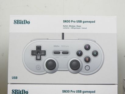 8BitDo : 6 manettes SN30 Pro USB gamepad...