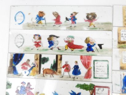 MAGIC LANTern: 12 glass lantern plates illustrated...