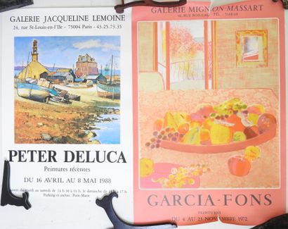 Deux AFFICHES de Galeries d'Art l'une pour...
