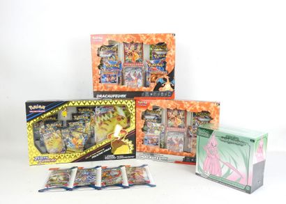 POKEMON : 3 coffrets de cartes à jouer et...