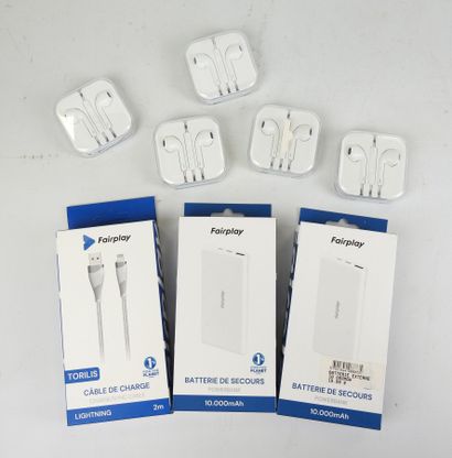 FAIRPLAY : 2 batteries de secours 10.000mAh,...