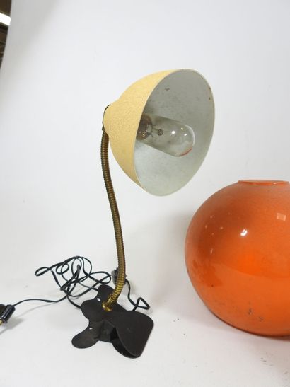 LITA: Spot lamp in white-lacquered metal....