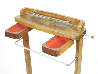 REGUITTI (Italy): Wood and metal nightstand....