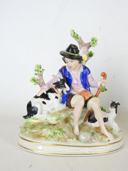 CAPODIMONTE MANUFACTURE, Naples: Two porcelain...
