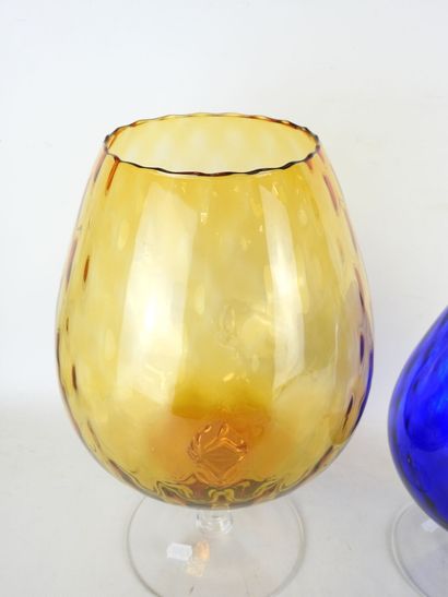 MURANO, in the taste of : Two vases on foot...