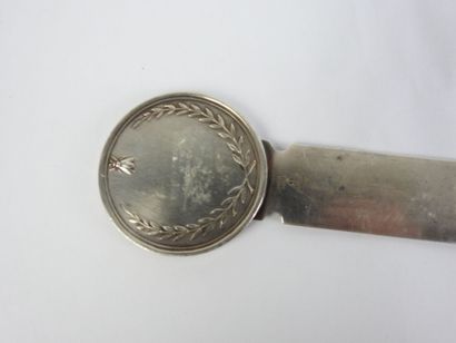 CHRISTOFLE: Silver-plated paper-knife decorated...