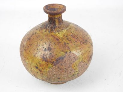 MARANIDIN (XXth) : Small enameled stoneware...