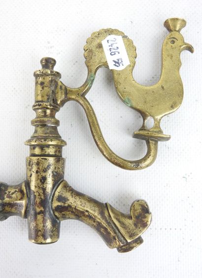 POPULAR ART: Bronze tap surmounted (later?)...