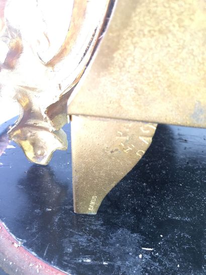 PENDULE in chased and gilded regule, the...