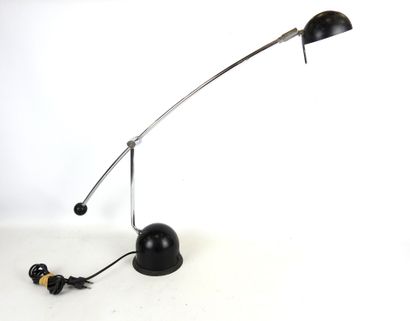 MASSIVE: Counterweight desk lamp, chromed...