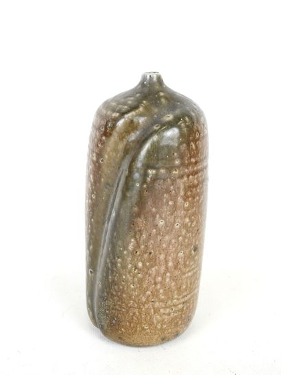 SAINT AMAND EN PUISAYE: Stoneware vase with...
