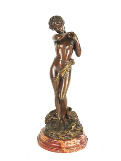J. PECHIN (vers 1920) : Nu féminin. Sujet...