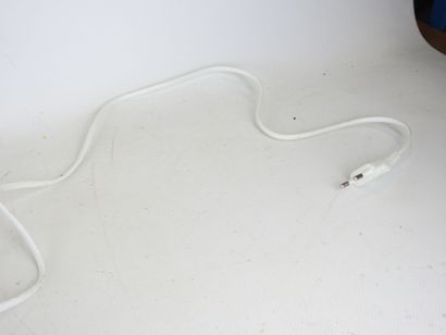 VEILLEUSE - Lampe en métal chromé à deux...