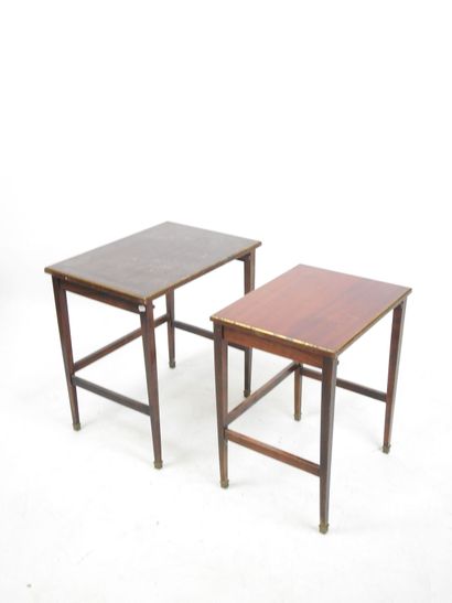 TWO GIGOGNE TABLES of rectangular form in...