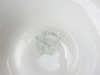ORCHIES - Moulins des Loups: Six white earthenware...