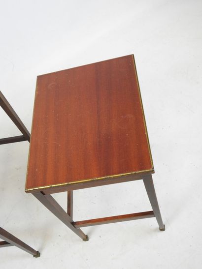 TWO GIGOGNE TABLES of rectangular form in...