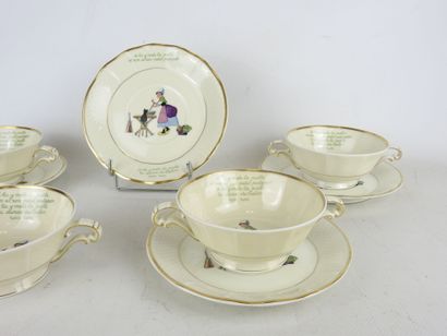 L. BERNARDAUD & Cie - Limoges: Four white...