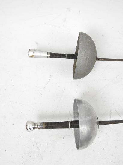 Pair of aluminum shell EPEES with triangular...